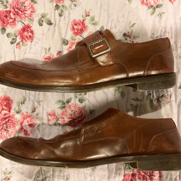 Johnston & Murphy Handcrafted in Italy 15-0298 Tan Leather Monk Strap Oxford 12 main image 8